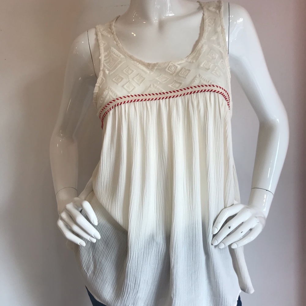 Flowy Tank with embroidery details